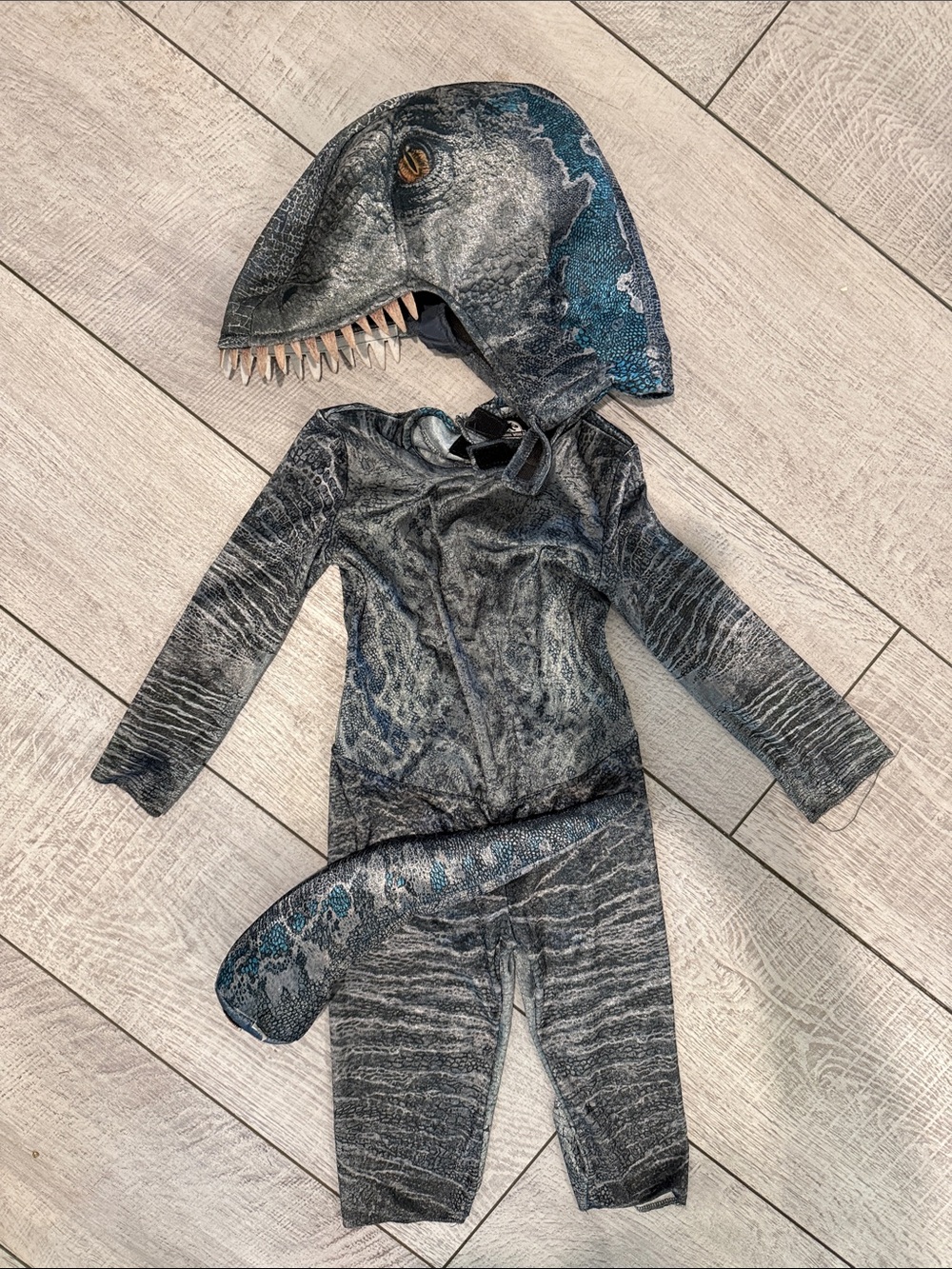 Kids Dinosaur Raptor Blue Costume - Jurassic World brand